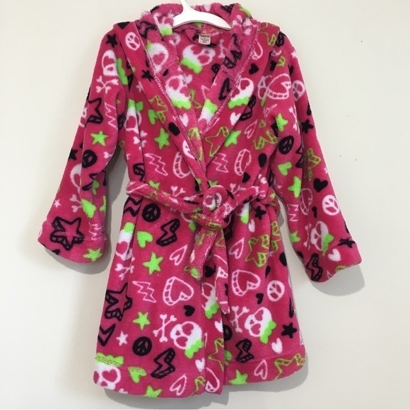 SO little girls pink hooded belted robes - Picture 1 of 12